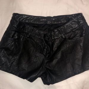 Guess faux leather shorts